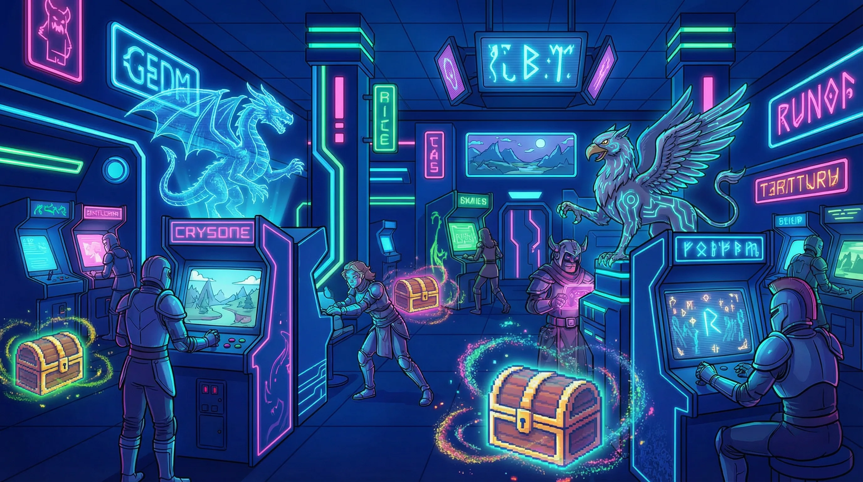 CQ9电子游戏-奇幻冒险-霓虹游戏厅风格